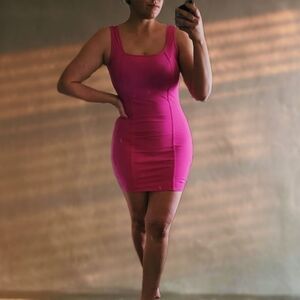 Wild Fable L pink body con dress